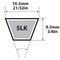 Mbl Mitsuboshi Super KB Standard V-Belt 0.63 in. W X 72 in. L For Riding Mowers 5LK720A - alternate 1